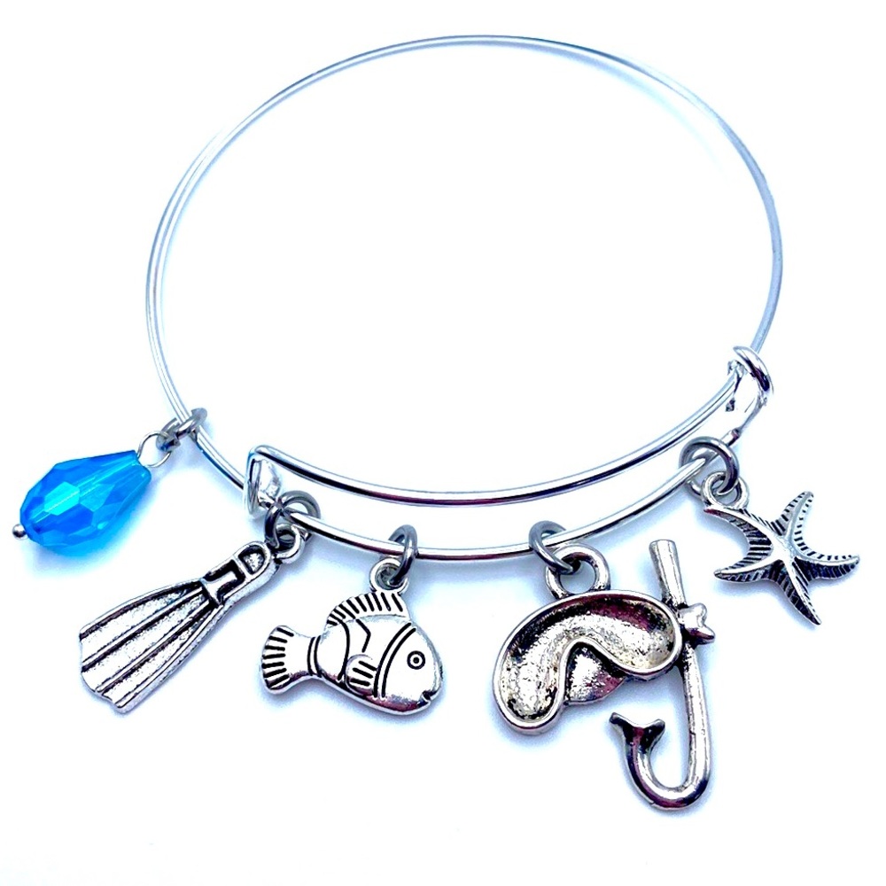 Scuba Diving Bangle Bracelet Snorkeling May Be Personalized
